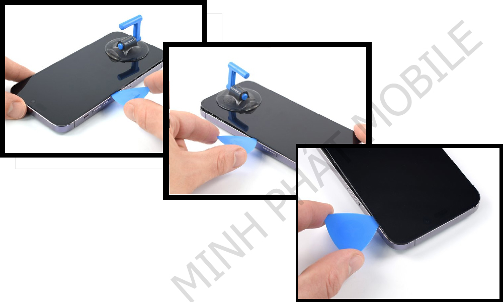 Hướng dẫn thay màn hình Iphone 14 Pro Max 5 buoc 4 mo man hinh iphone 14 pro max minhphatmobile