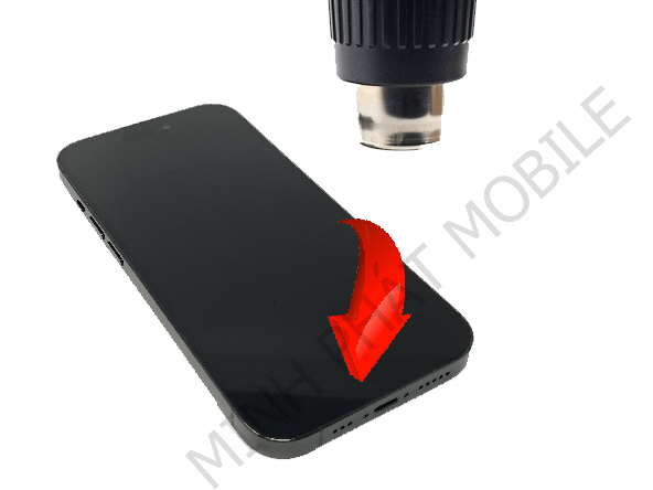 Hướng dẫn thay màn hình Iphone 14 Pro Max 3 lam nong canh duoi iphone 14 pro max minhphatmobile